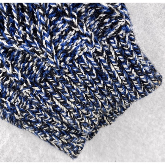 Sandro Women's Blue Size 3 Sweater Cotton Top Long Sleeve Pullover Crew Neck - Picture 4 of 11